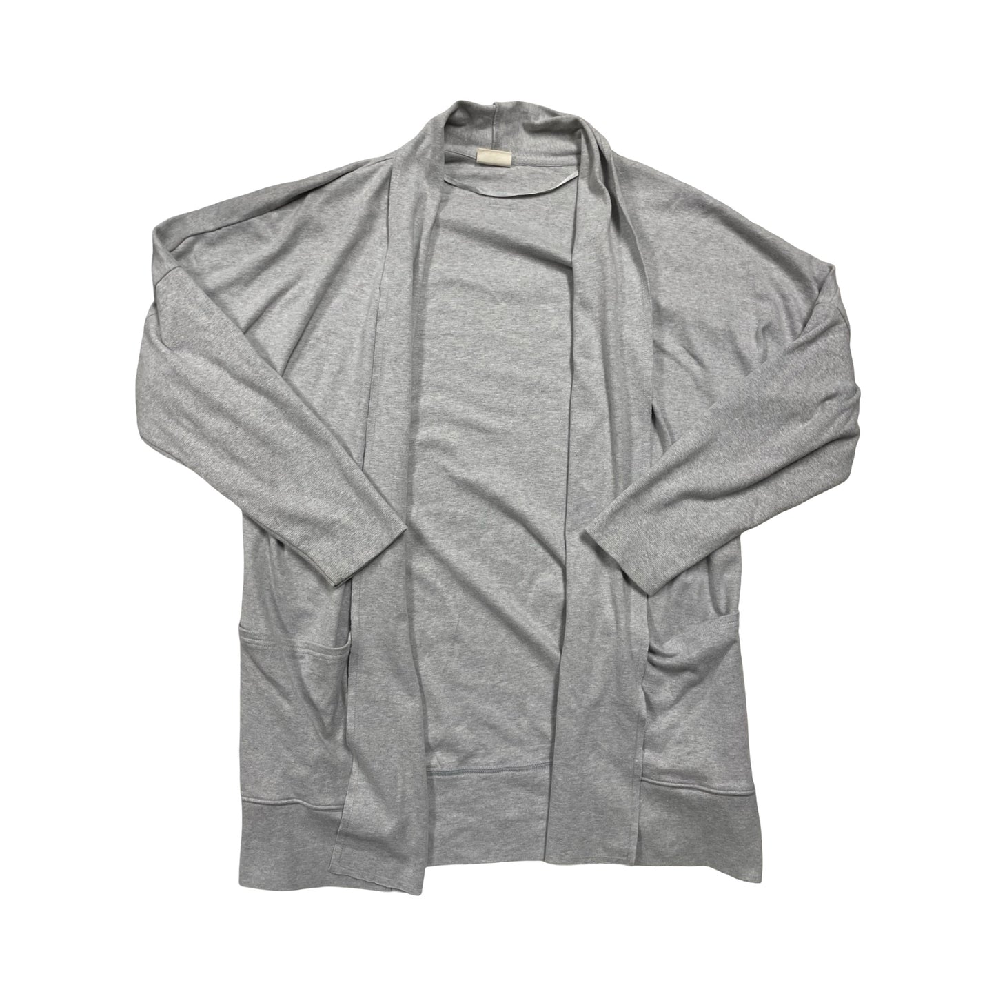 Sweater Cardigan By Pact In Grey, Size:M