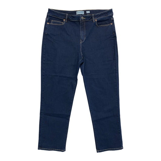Jeans Straight By Coldwater Creek In Blue Denim, Size:16