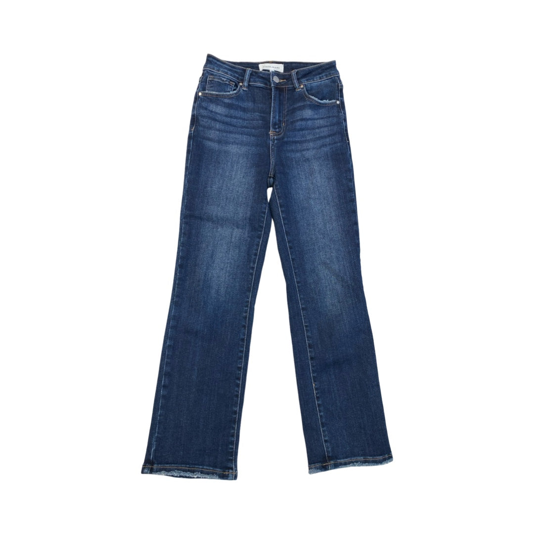 Jeans Straight By Risen In Blue Denim, Size:0