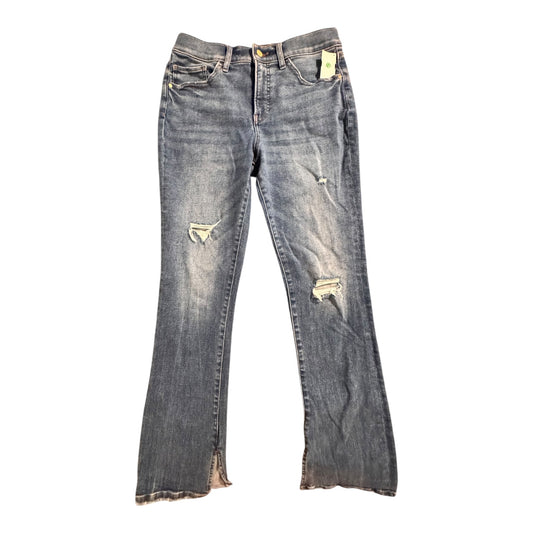 Jeans Straight By Express In Blue Denim, Size:10