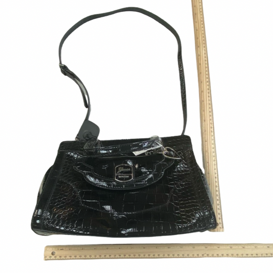 Handbag By Guess In Black, Size:Medium
