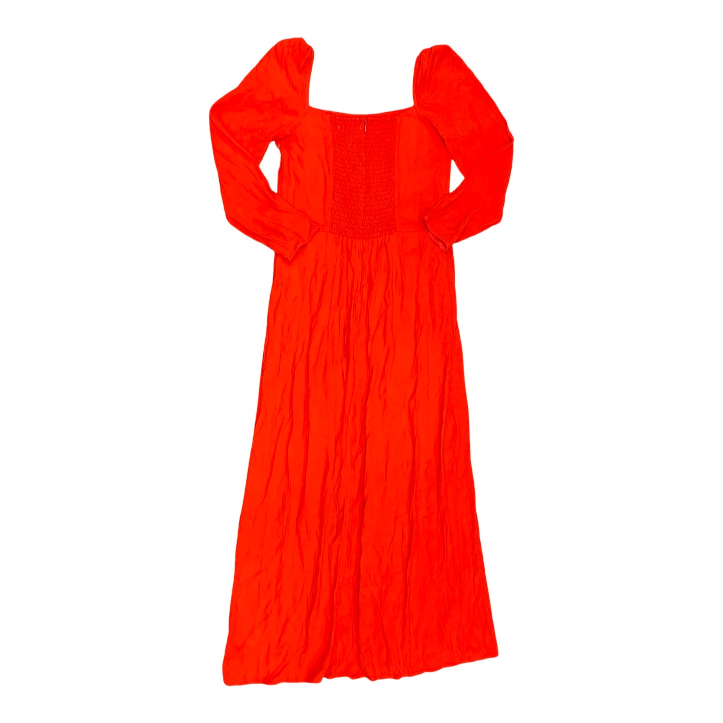 Dress Casual Midi By Reformation In Orange, Size:12