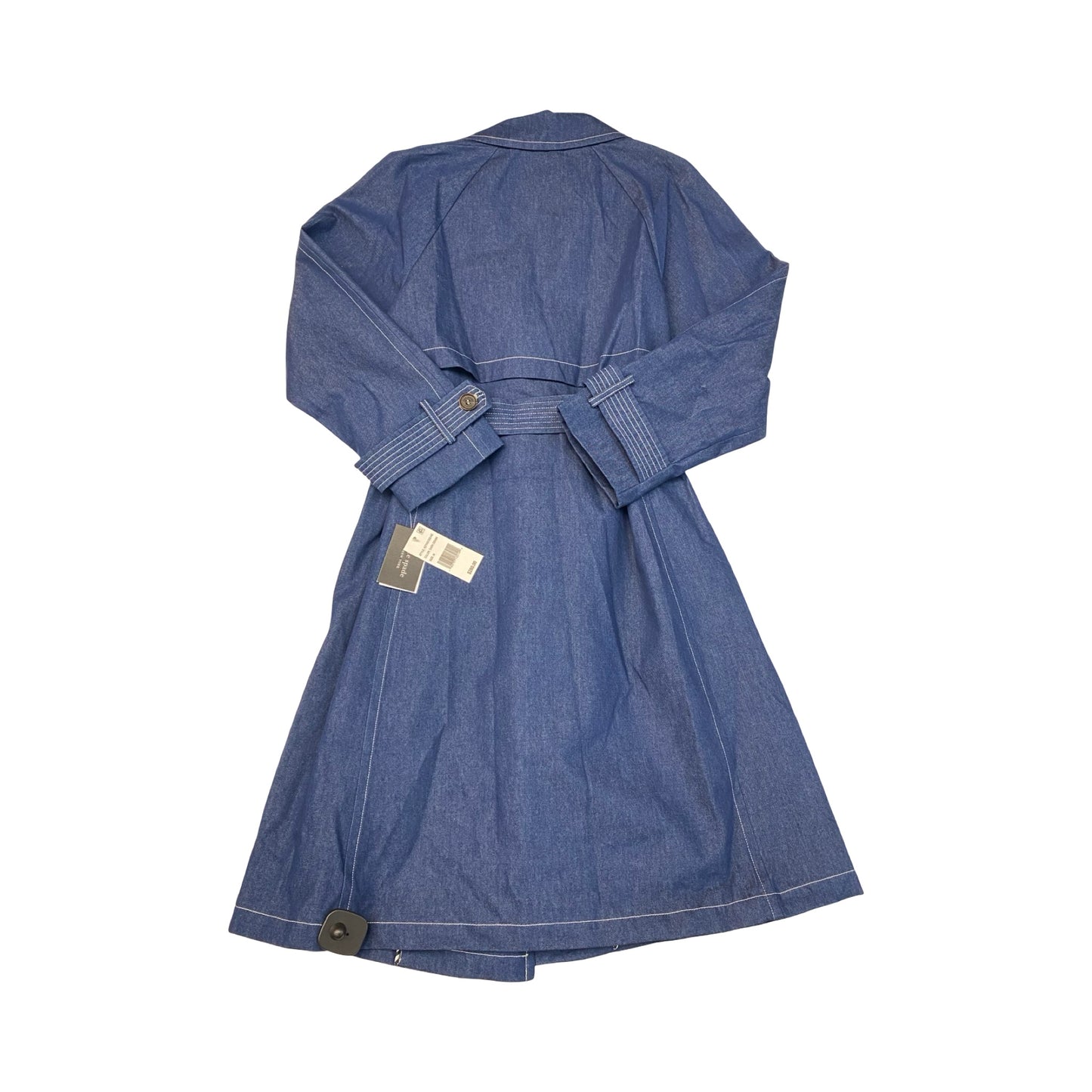 Jacket Designer By Kate Spade In Blue Denim, Size:M