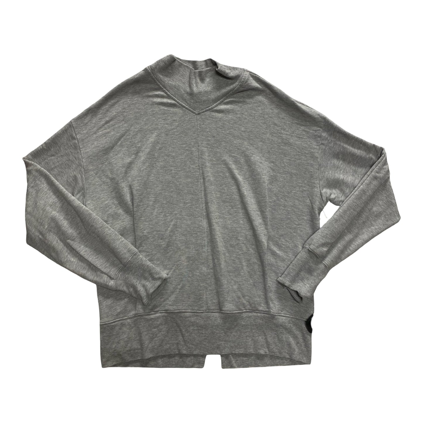 Athletic Top Ls Crewneck By Athleta In Grey, Size:M