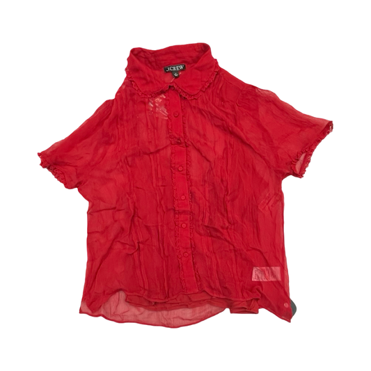 Top Ss By J. Crew In Red, Size:12