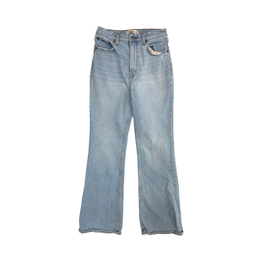 Jeans Straight By Abercrombie And Fitch In Blue Denim, Size:6L