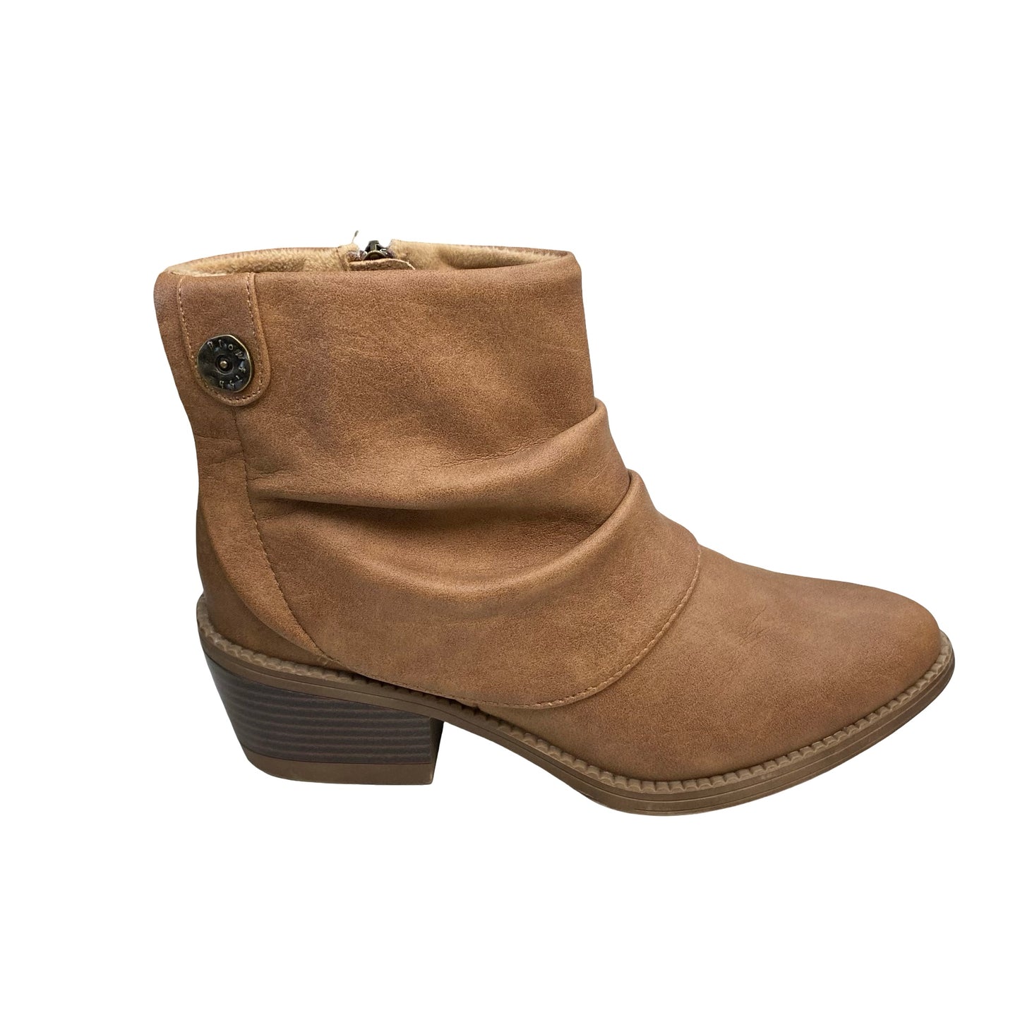 Boots Ankle Heels By Blowfish In Brown, Size:7