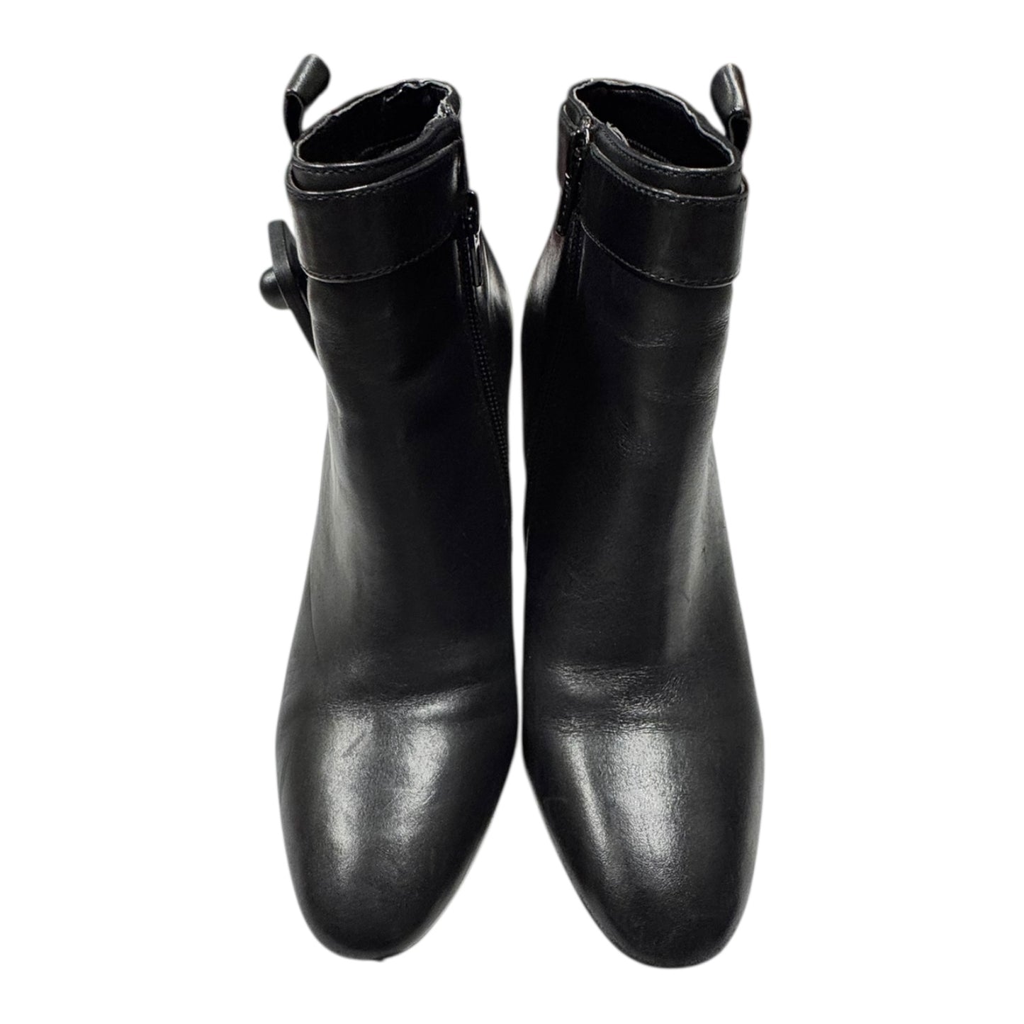 Boots Ankle Heels By Ralph Lauren In Black, Size:8.5