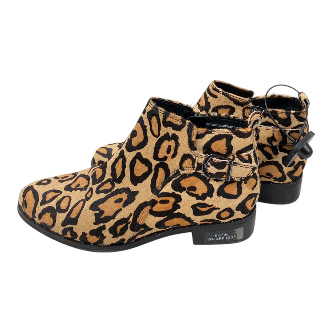 Boots Ankle Heels By Blondo In Animal Print, Size:9