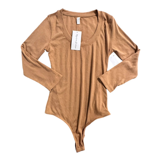 Bodysuit Ls By Wishlist In Brown, Size:S