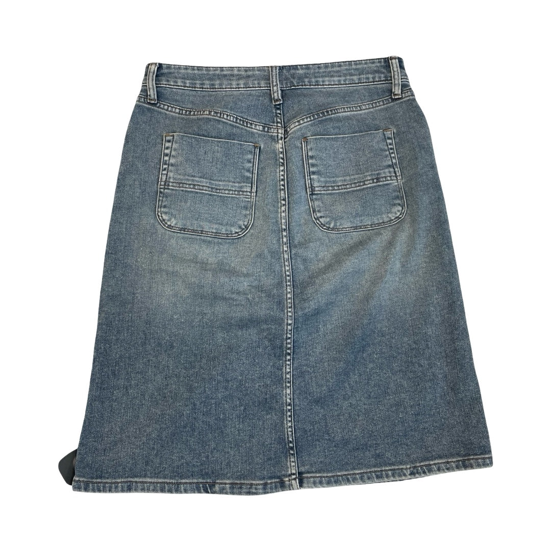 Skirt Midi By Kut In Blue Denim, Size:4