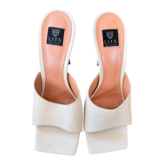 Sandals Designer By LITA In Beige, Size:7