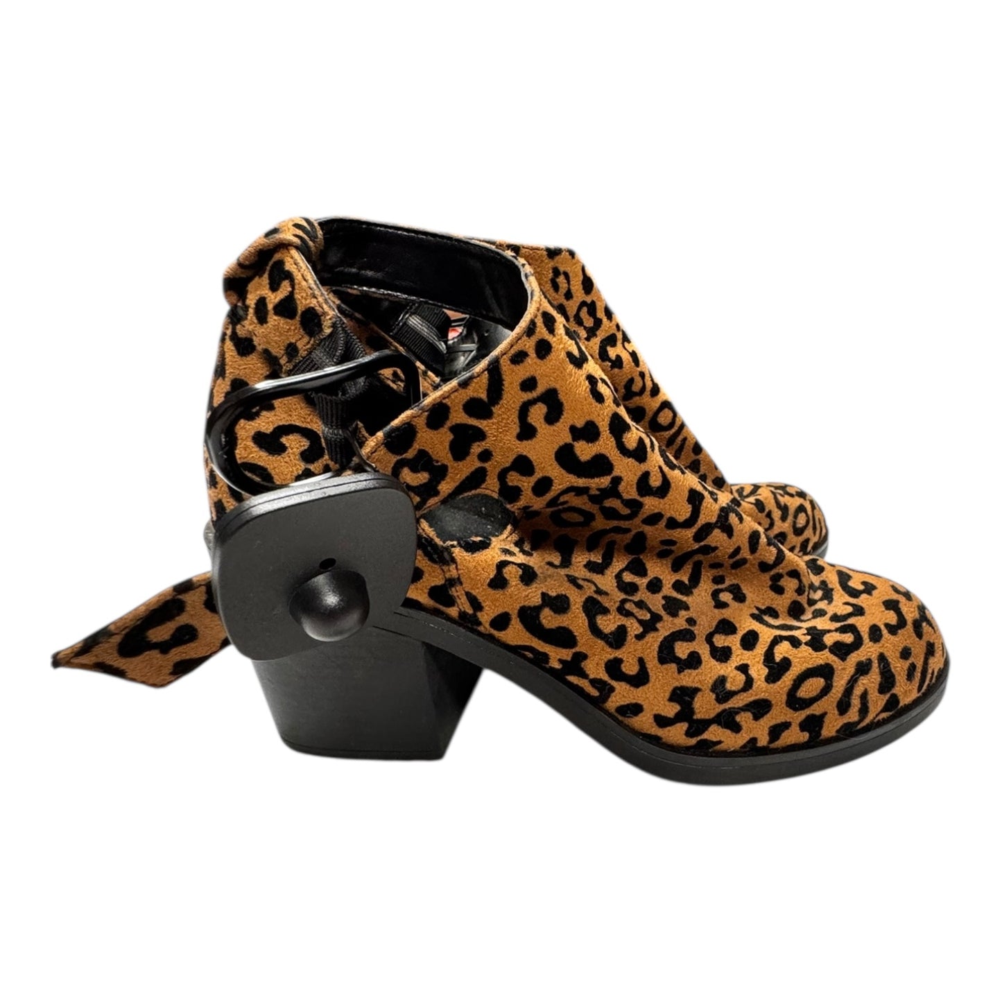 Boots Ankle Heels By Mix No 6 In Animal Print, Size:8.5