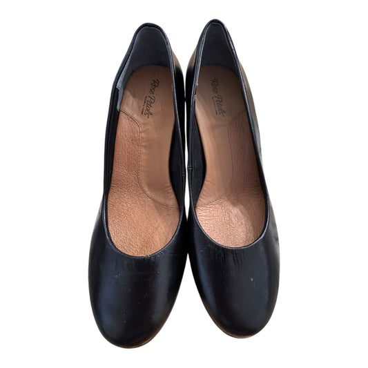 Shoes Heels Block By ROSE PETALS In Black, Size:8.5