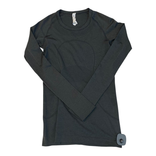 Athletic Top Ls Crewneck By Lululemon In Black, Size:6