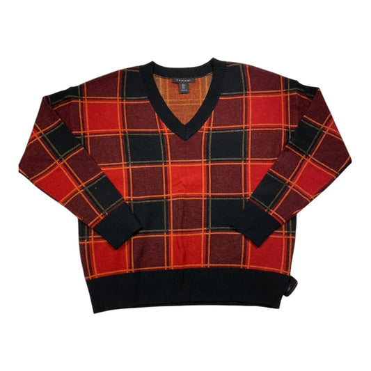 Sweater By Tahari In Black & Red, Size:L