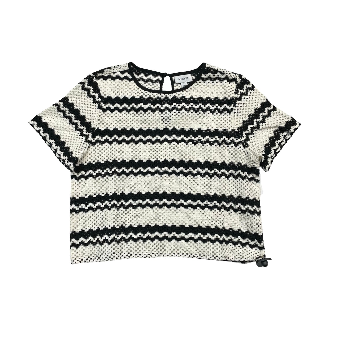 Top Ss By Evereve In Black & White, Size:L