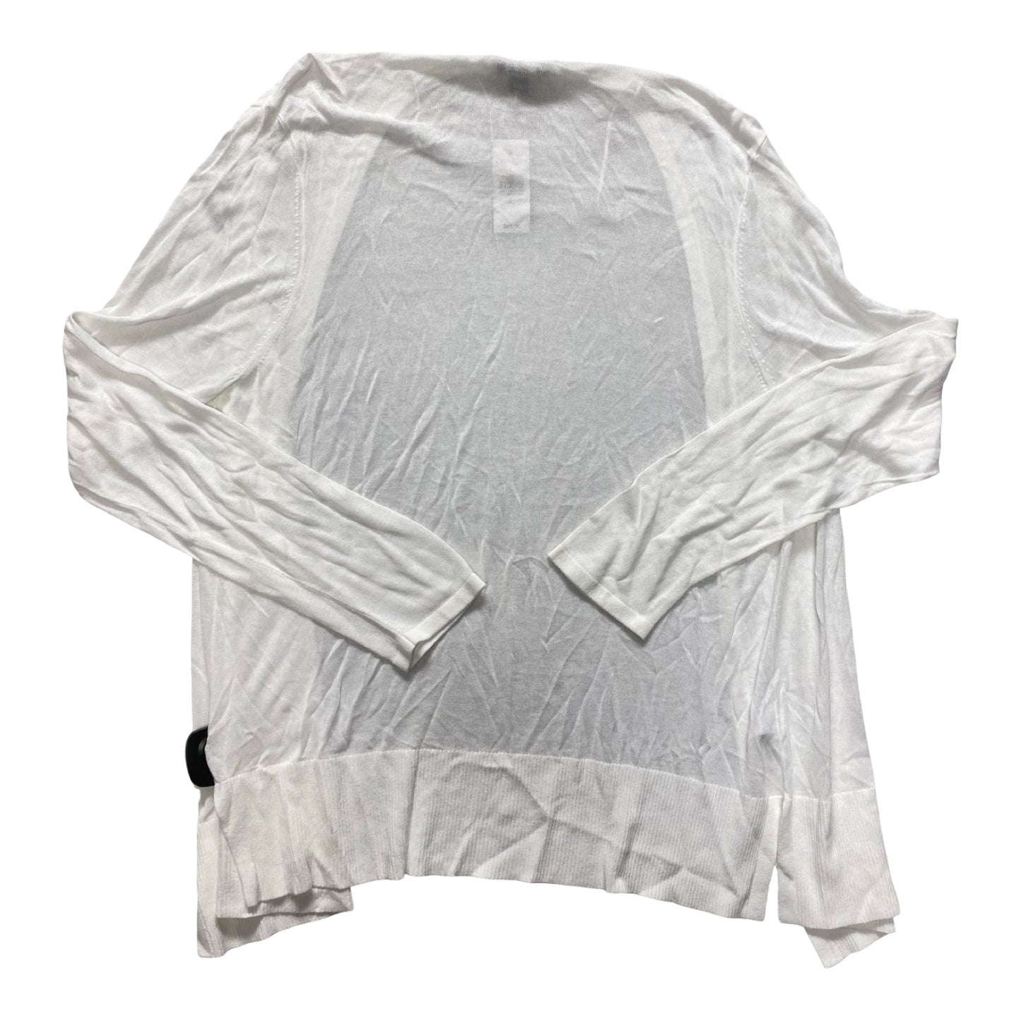 Sweater Cardigan By Ann Taylor In White, Size:Xl