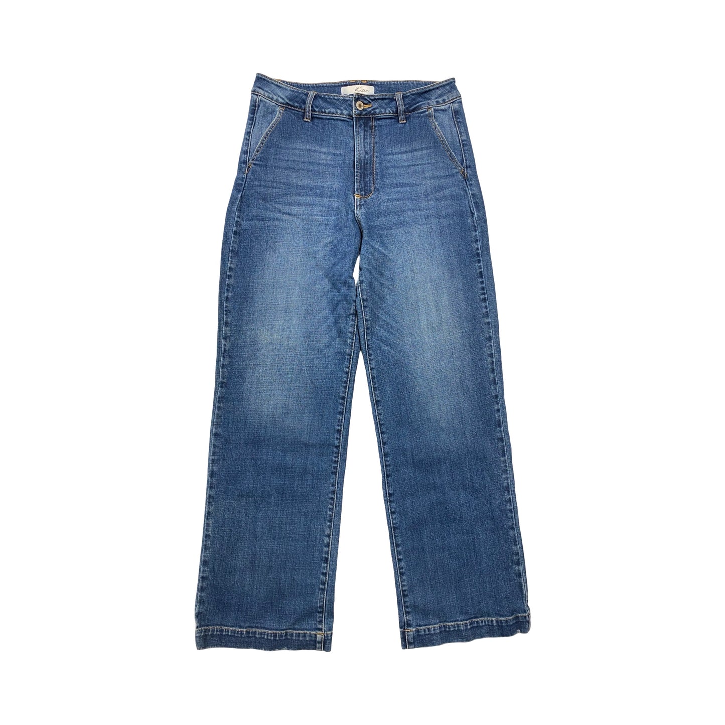 Jeans Wide Leg By Kancan In Blue Denim, Size:10
