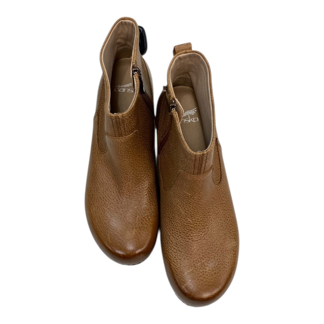 Boots Ankle Heels By Dansko In Brown, Size:7.5