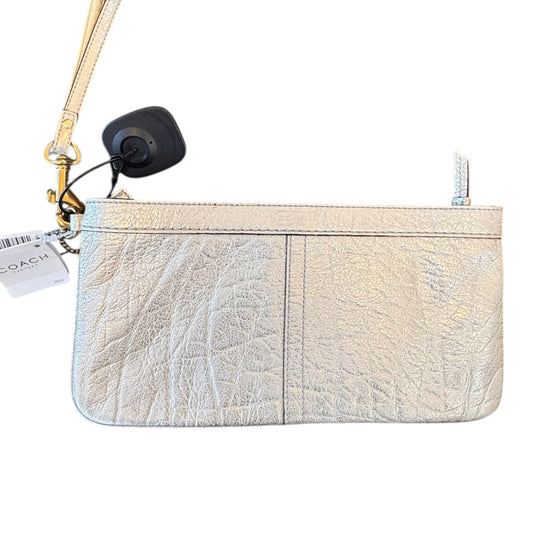 Wristlet Designer By Coach In Gold, Size:Large