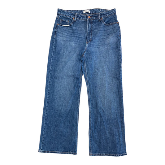 Jeans Straight By Loft In Blue Denim, Size:12