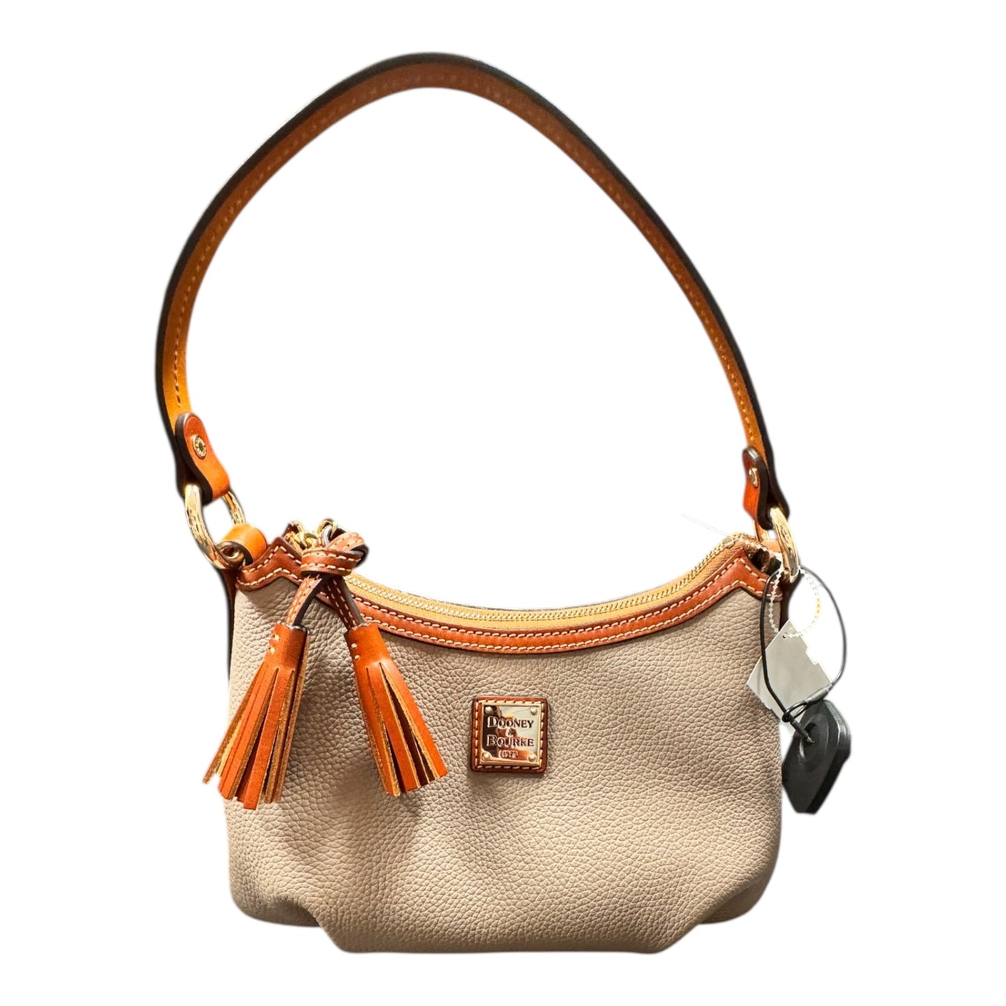 Handbag Designer By Dooney And Bourke In Taupe, Size:Medium