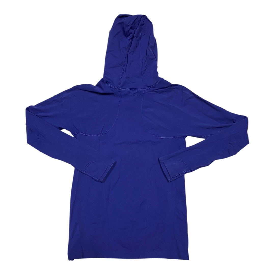 Athletic Top Ls Hoodie By Athleta In Purple, Size:M
