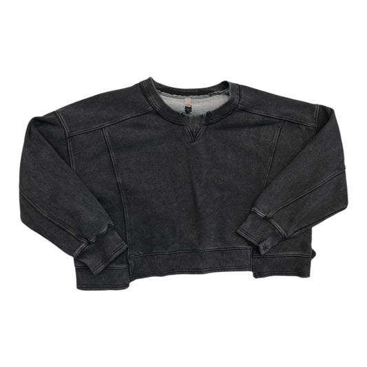 Sweatshirt Crewneck By Free People In Grey, Size:M