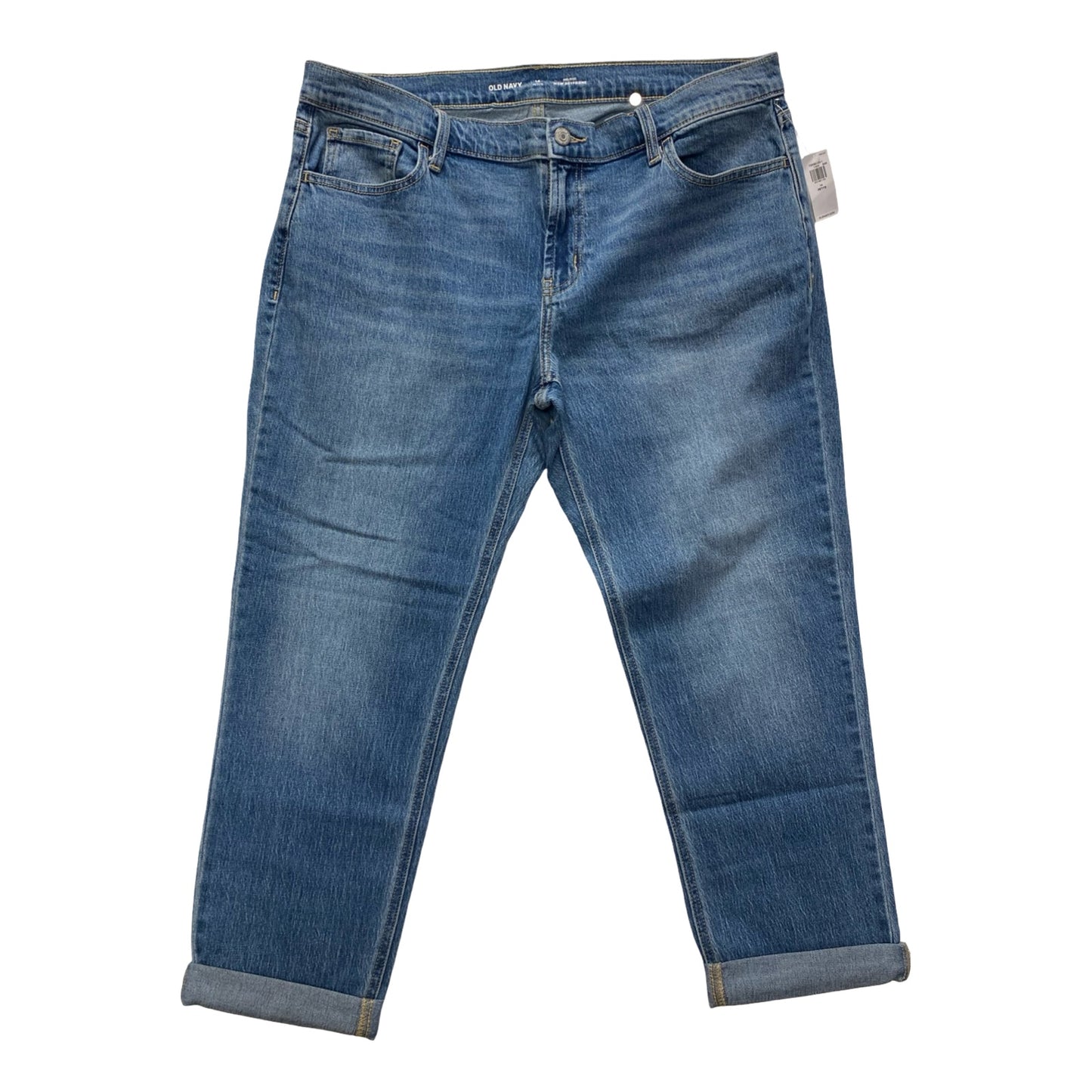 Jeans Boyfriend By Old Navy In Blue Denim, Size:14P