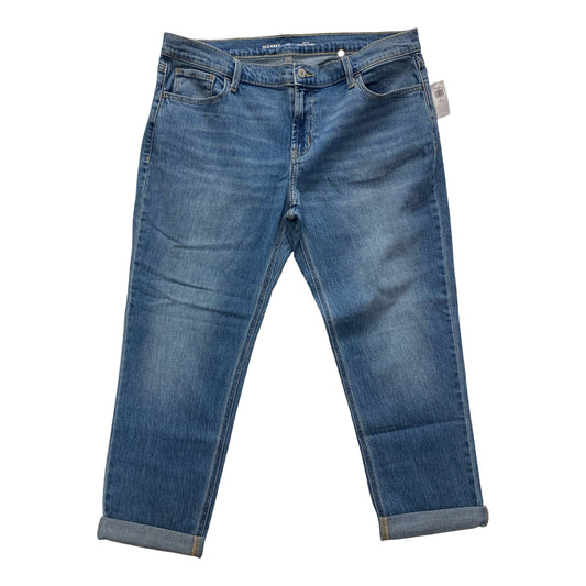 Jeans Boyfriend By Old Navy In Blue Denim, Size:14P