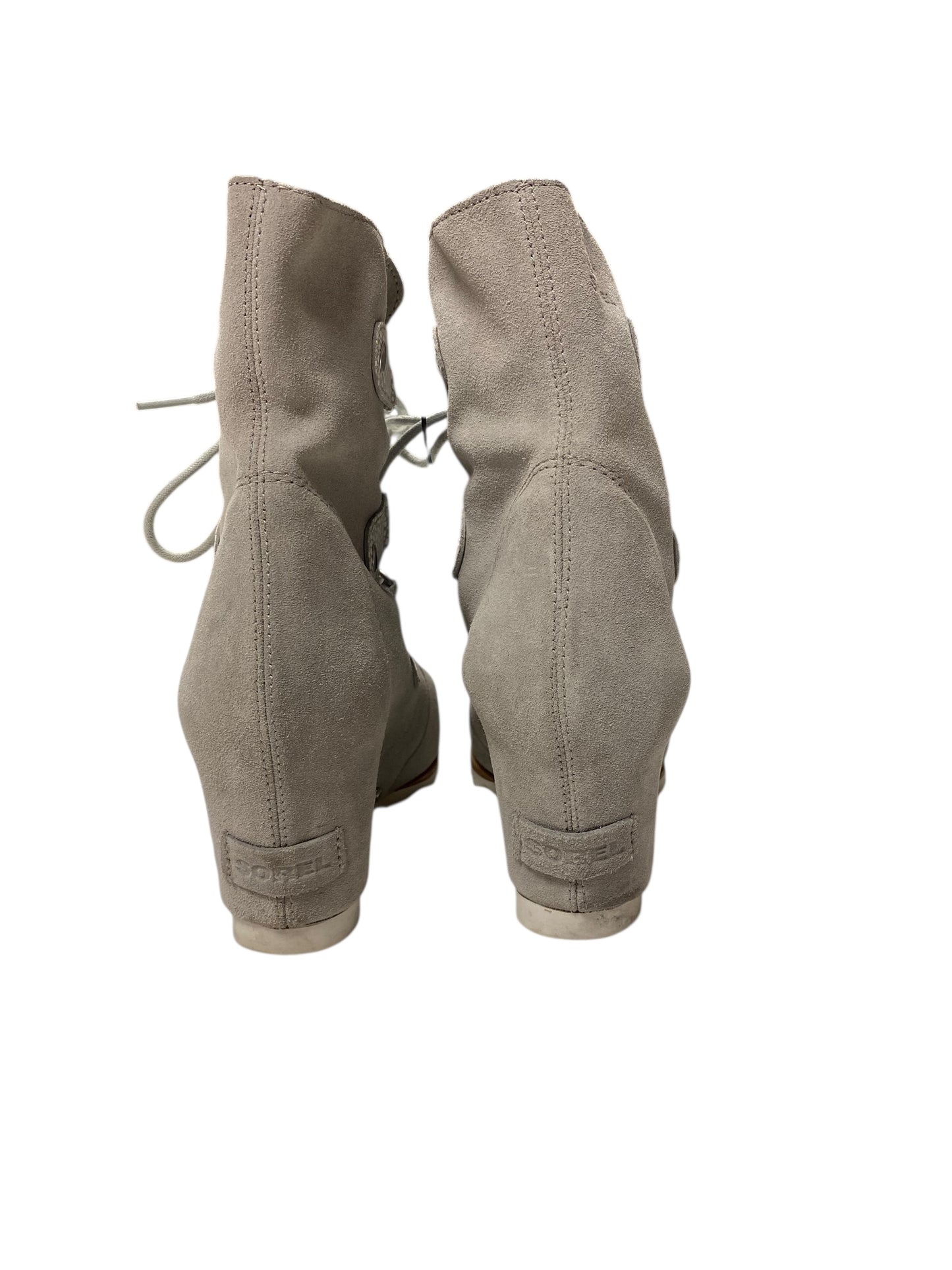 Boots Designer By Sorel In Grey, Size:8