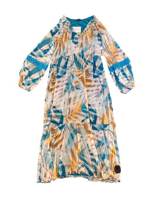 Dress Casual Maxi By Antthony In Blue & Yellow, Size:Xl