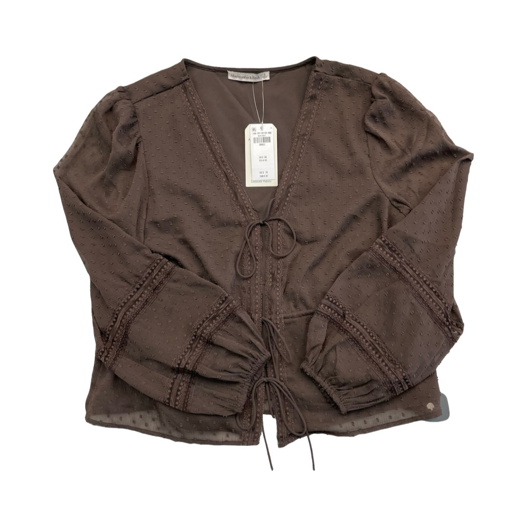 Top Ls By Abercrombie And Fitch In Brown, Size:S