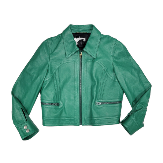 Jacket Designer By Coach In Green, Size:M