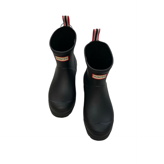 Boots Rain By Hunter In Black, Size:7