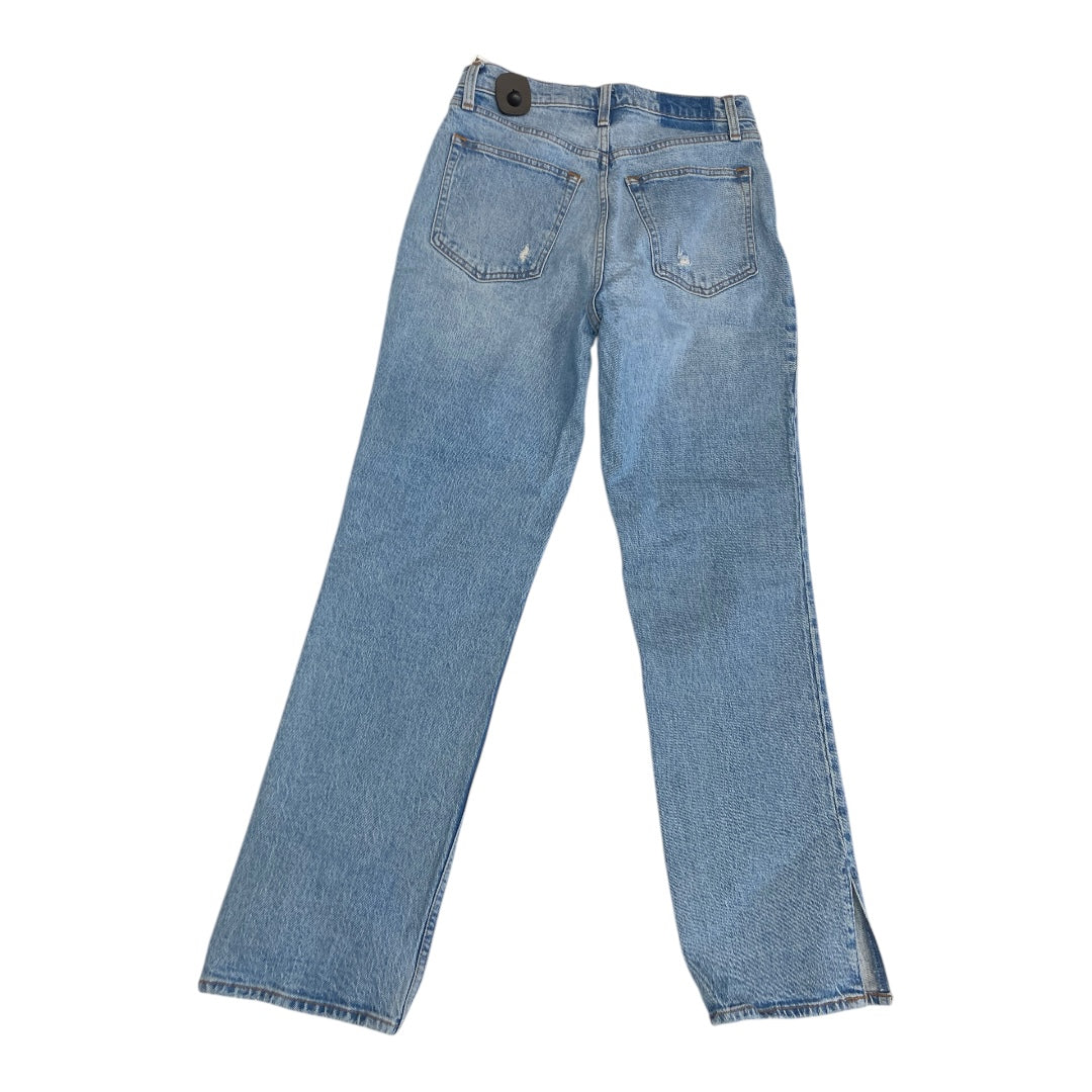 Jeans Straight By Abercrombie And Fitch In Blue Denim, Size:6