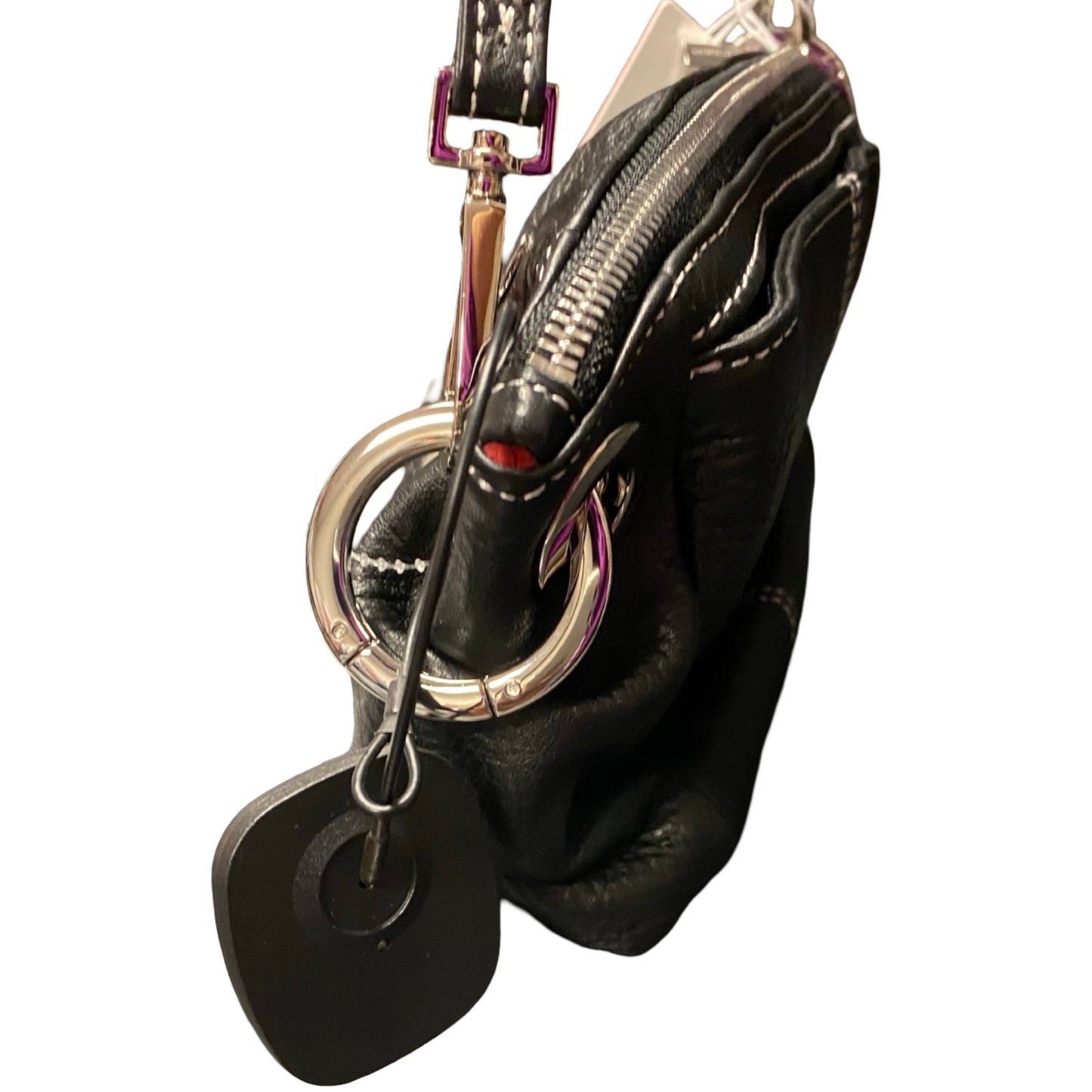 Handbag Designer By Hammitt In Black & Silver, Size:Small