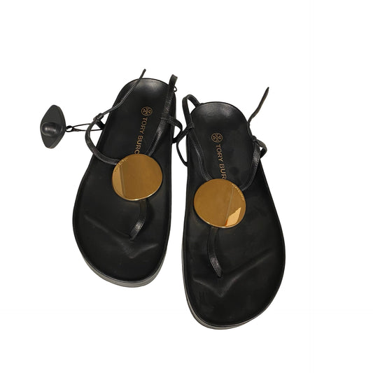 Sandals Designer By Tory Burch In Black, Size:8