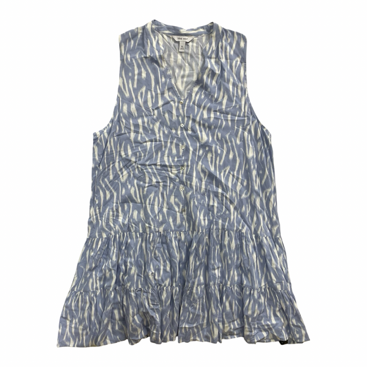Tunic Sleeveless By Nine West In Blue & White, Size:Xl