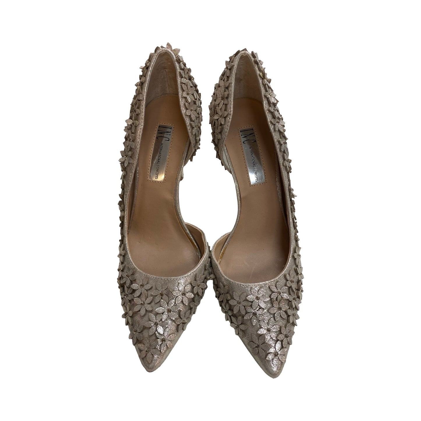 Shoes Heels Stiletto By Inc In Gold, Size:6.5