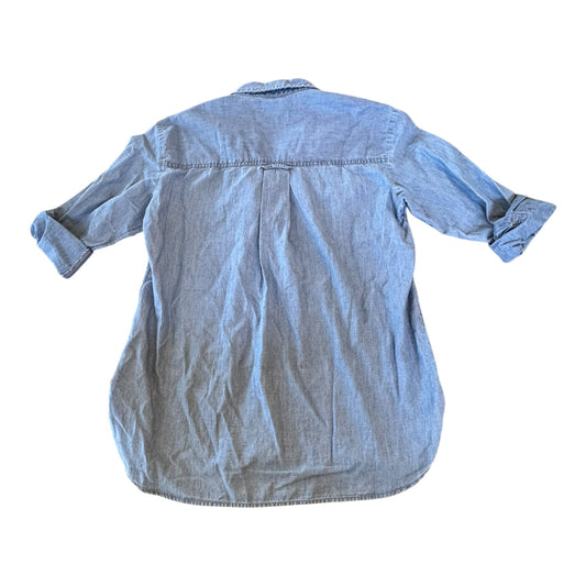 Top Ls By Pilcro In Blue Denim, Size:Xsp