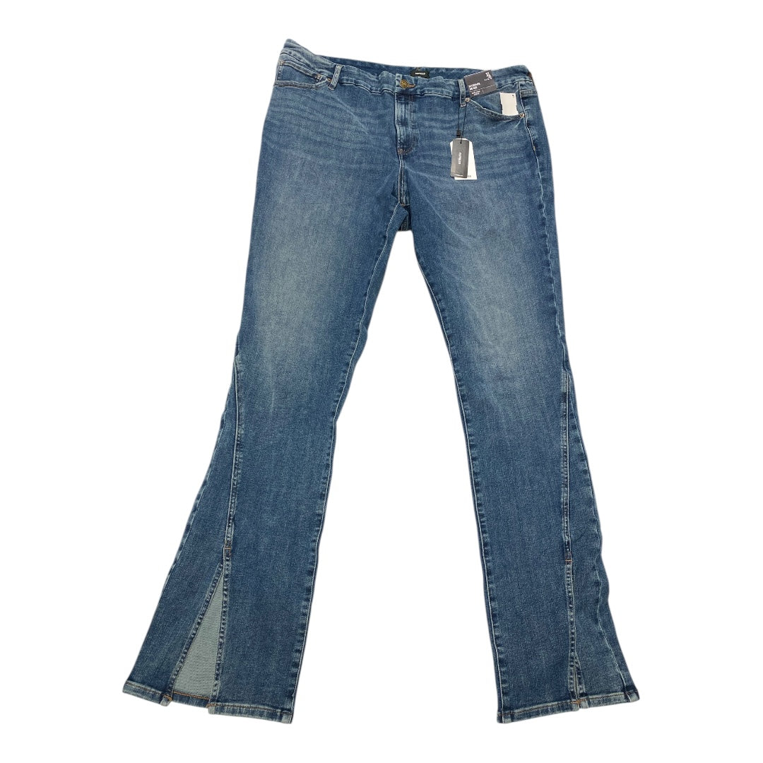 Jeans Straight By Express In Blue, Size:Xl