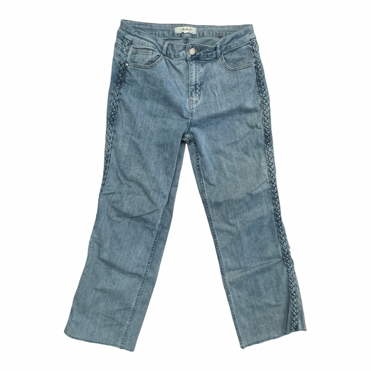 Jeans Wide Leg By Charlie B In Blue Denim, Size:12