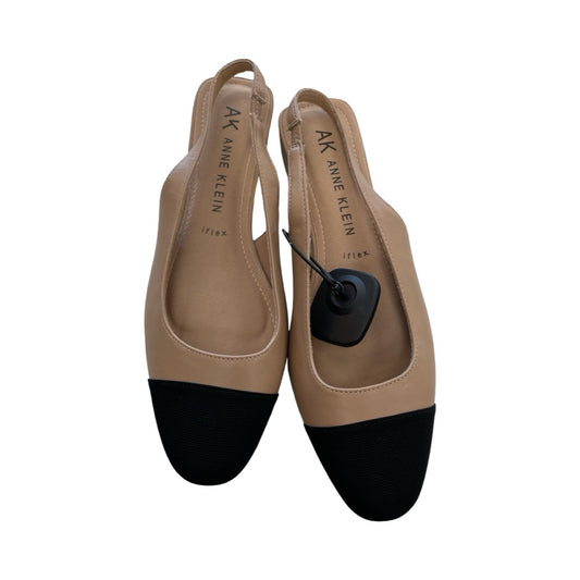 Sandals Heels Block By Anne Klein In Black & Pink, Size:9.5