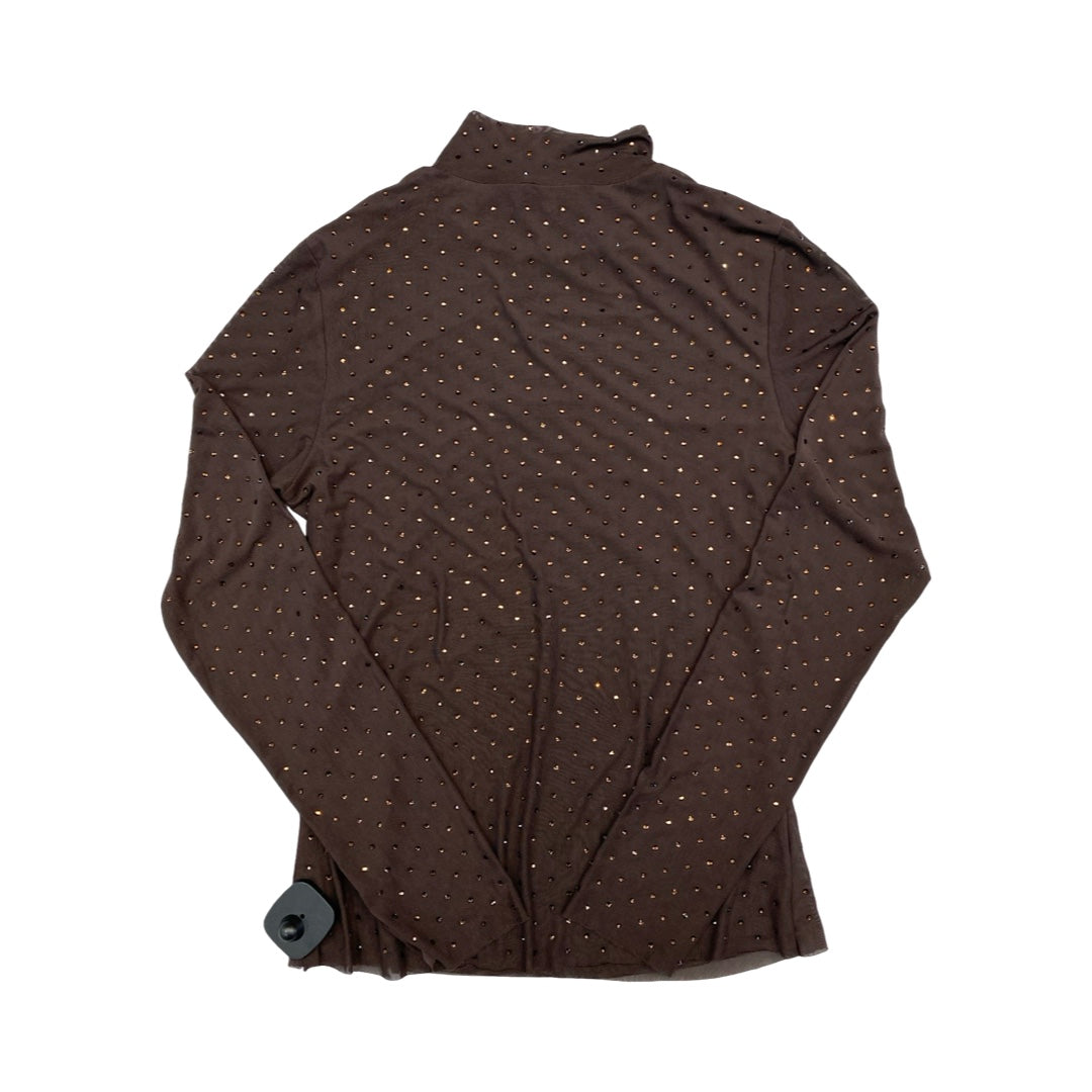 Top Ls By Skies Are Blue In Brown, Size:S