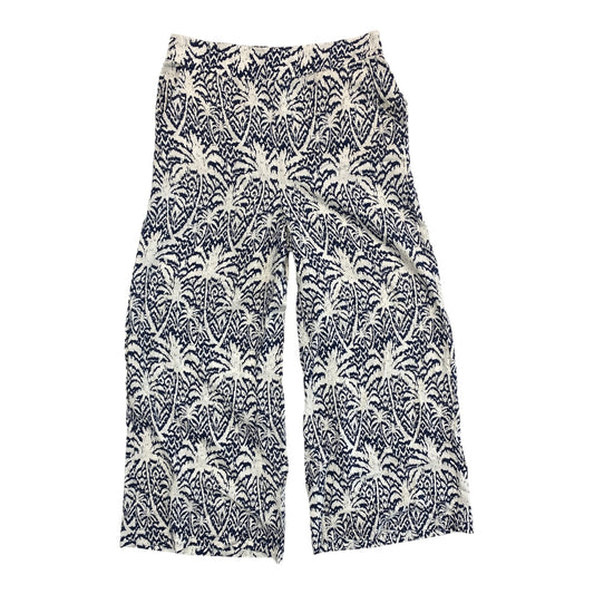 Pants Cropped By PANAMA JACK In Blue & White, Size:M