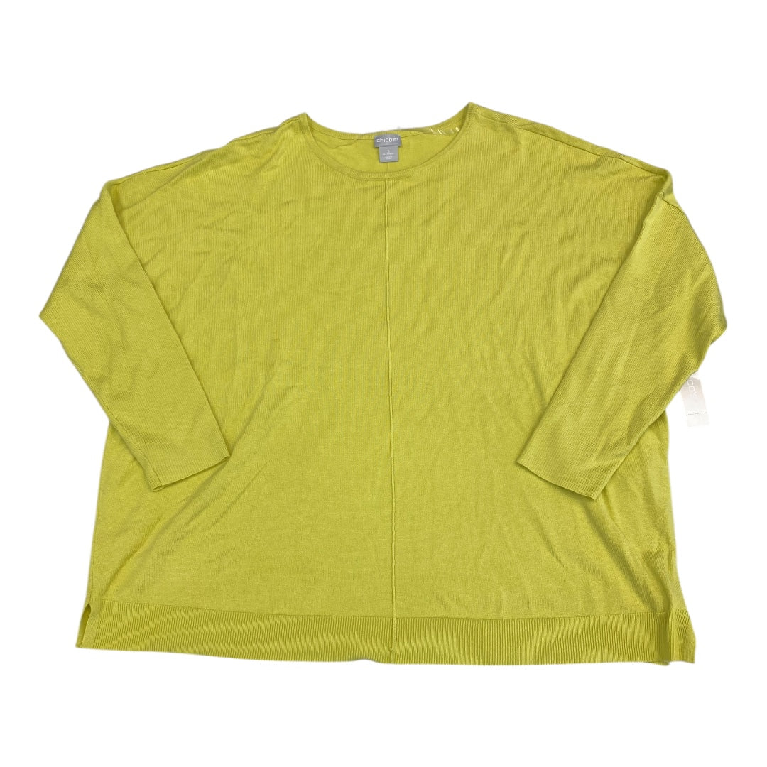 Sweater By Chicos In Green, Size:Xl