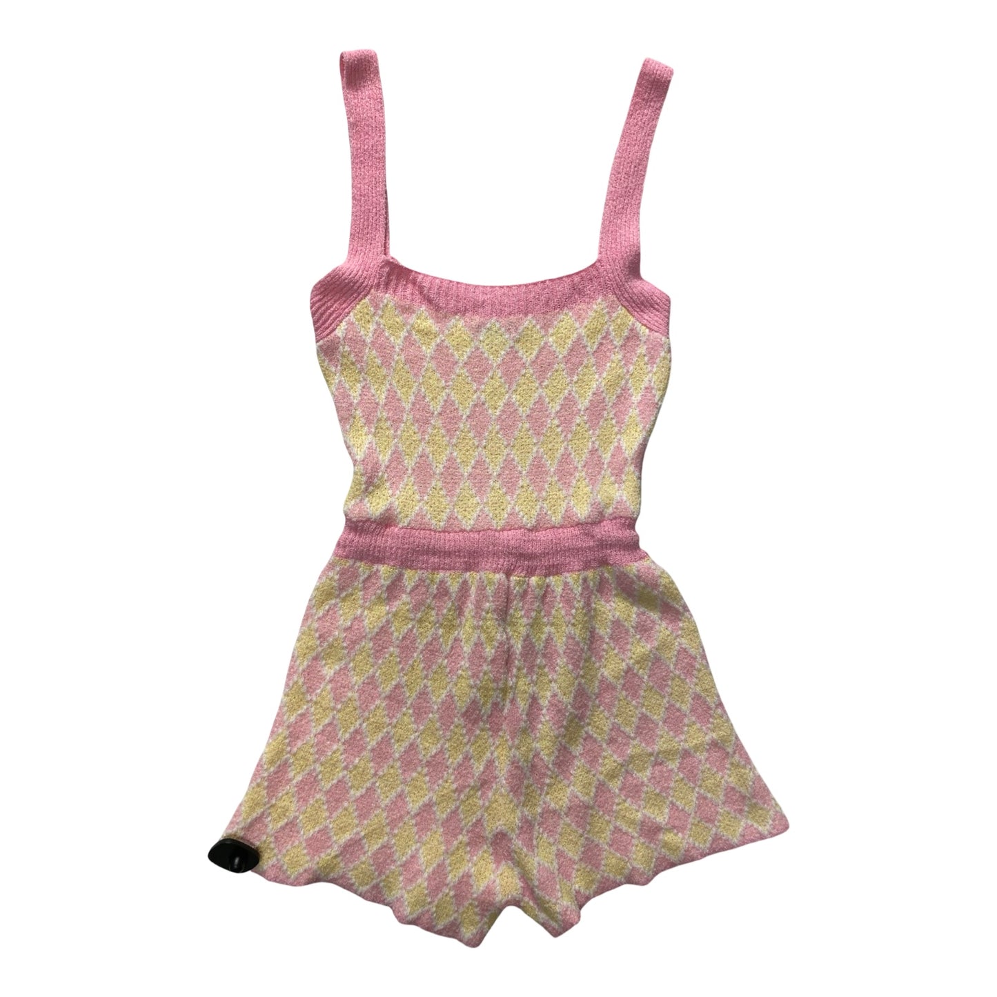 Romper By Free People In Pink & Yellow, Size:M