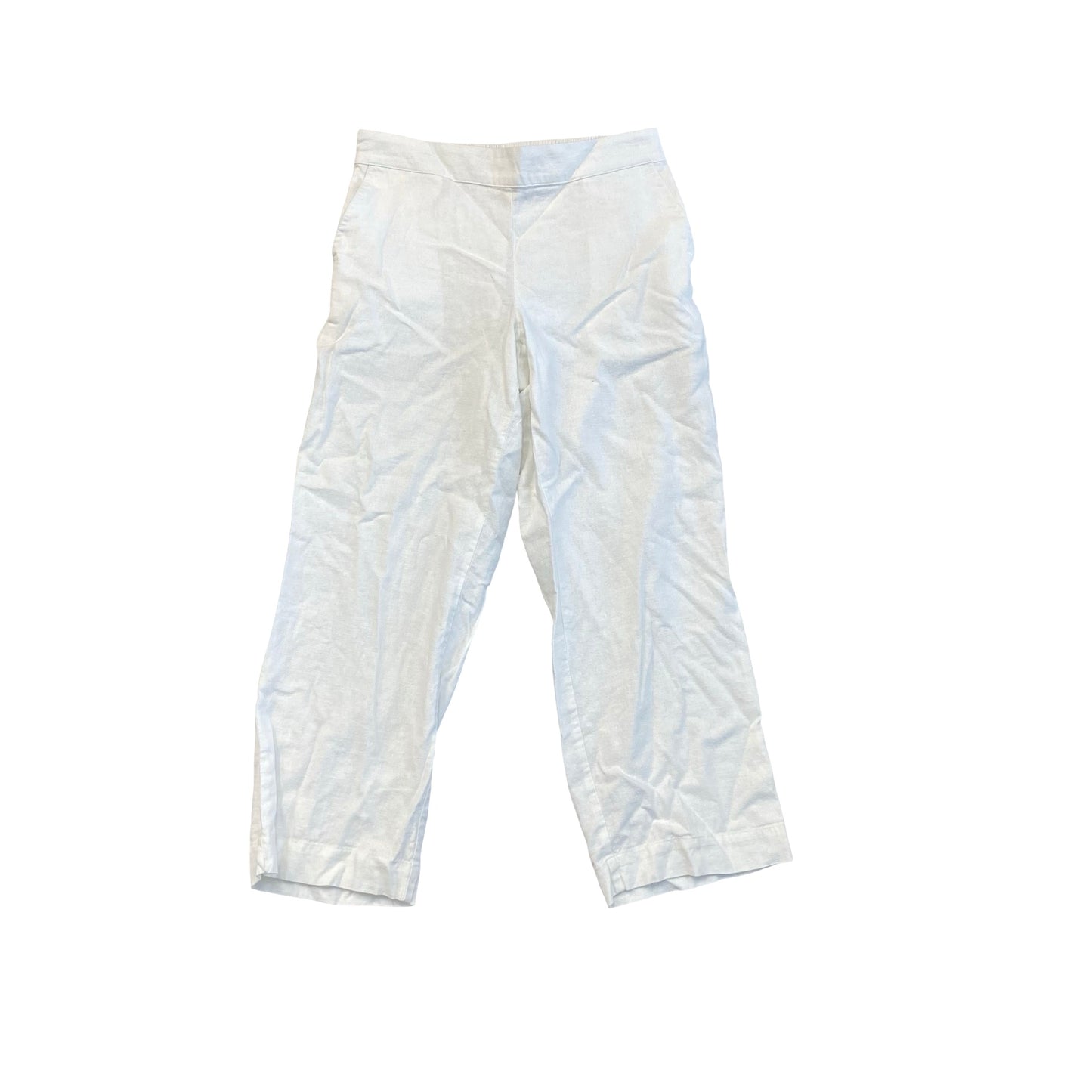 Pants Cropped By Talbots In White, Size:Sp